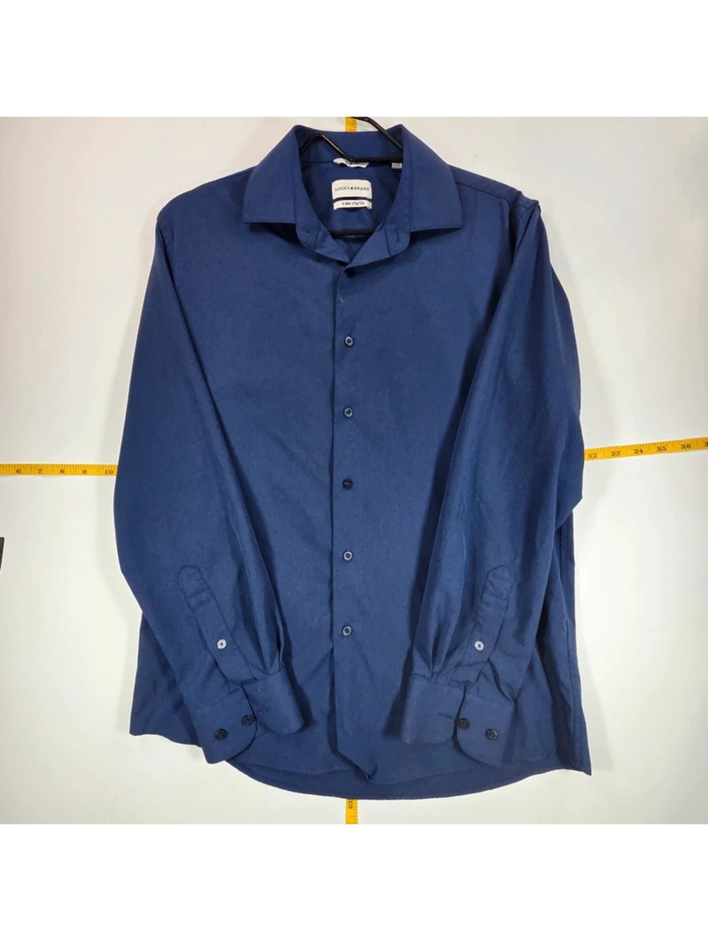 Lucky Brand 4-Way Stretch Slim Fit Men's Dress Shirt